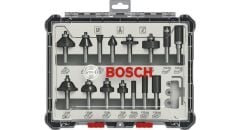 BOSCH 8 mm Saplı Profesyonel Ahşap Freze Bıçak Seti 15 Parça (2607017472)