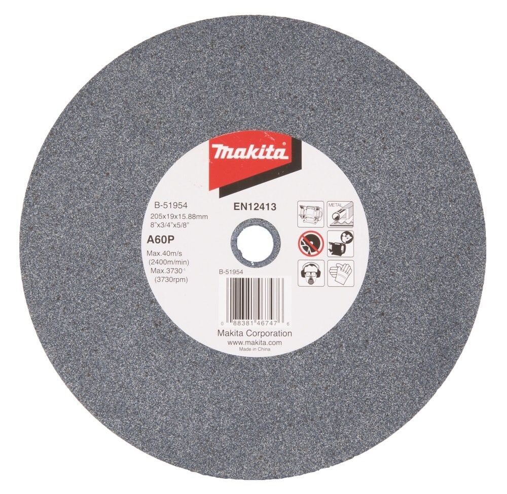 MAKİTA 205x19x15,8 mm NK Bileme Taşı 60 kum GB 801  İçin (B-51954)