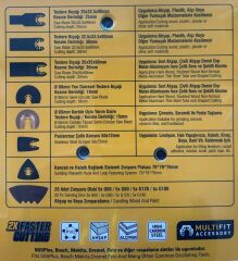 SGS 1880 MULTI-TOOLS KESİCİ VE RASPALAMA AKSESUAR SETİ 27 PARÇA