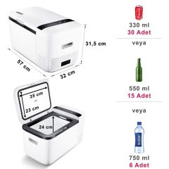 ICECO YCD20 12/24Volt 20 Litre Kompresörlü Oto Buzdolabı
