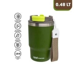 Rox Camping 0194 Pipetli Kahve Termosu 0.48 Lt - Yeşil