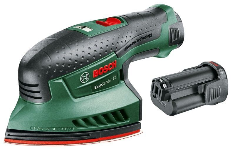 BOSCH EasySander 12 Akülü Üçgen Zımpara Makinası (Çift Akü)