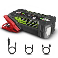 Lokithor J2250PRO 12V 2250Amp LiFePO4 Akıllı Akü Takviye + Powerbank + Led Lamba