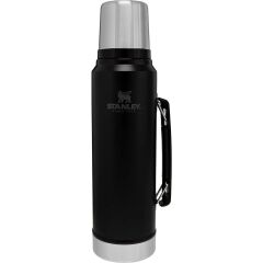STANLEY Klasik Vakumlu Çelik Termos 1 Litre (Siyah)