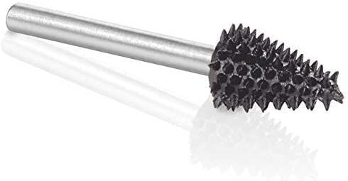 KUTZALL TX-14-EC Kalın Diş Konik Çam Tipi Törpü (3.1 mm Sap)