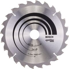 BOSCH Optiline Wood 216 mm 24 Diş Ahşap Elmas Daire Testere