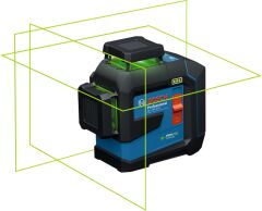 BOSCH GLL 80-33 G Yeşil Lazer Terazi 3x360 Derece Mıknatıs Sehpalı