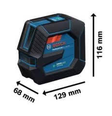 BOSCH GLL 20-22 G Yeşil Lazer Terazi Mıknatıslı ve Tripod Sehpalı Çapraz Çizgili