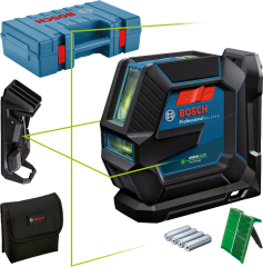 BOSCH GLL 2-15 G Çapraz Çizgili Yeşil Lazer Terazi Plastik Çantalı