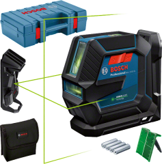 BOSCH GLL 2-15 G Çapraz Çizgili Yeşil Lazer Terazi Plastik Çantalı