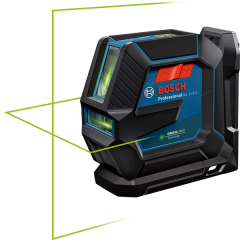 BOSCH GLL 2-15 G Çapraz Çizgili Yeşil Lazer Terazi Plastik Çantalı