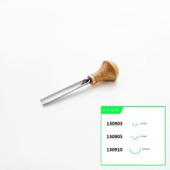 STRYI 130910 Avuç İçi Derin Oluklu Ahşap Oyma Iskarpelası 10 mm