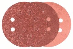 BOSCH 125 mm Yuvarlak Cırtlı Zımpara Kağıdı Seti 6 Adet (2609256A28)