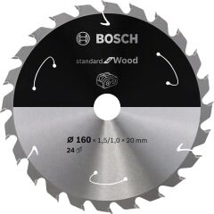 BOSCH 160x20x1,5 mm 24 Diş Ahşap Elmas Daire Testere Bıçağı