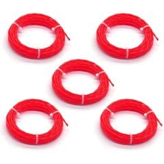 WORX WA0209 WG185E/WG186E İçin 2.4mm 20 Metre (5x 4m) PRO-GRADE Spiral Burgulu Yedek Misina