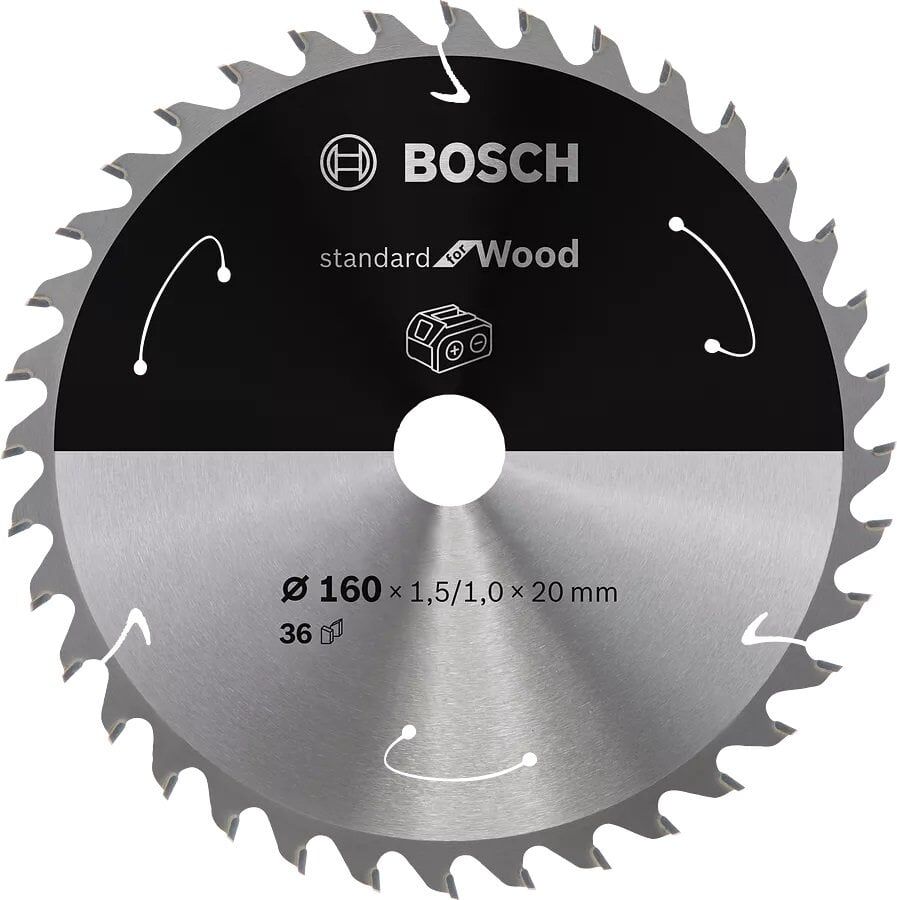 BOSCH 160x20x1,5 mm 36 Diş Ahşap Elmas Daire Testere Bıçağı