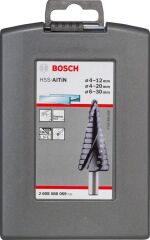 BOSCH 4-30 mm HSS-AITiN Kademeli Matkap Ucu Seti 3 Parça (2608588069)