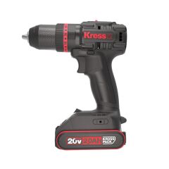 Kress KUC30.1 20Volt/2.0Ah Li-ion 60Nm Çift Akülü Kömürsüz Profesyonel Şarjlı Darbeli Matkap
