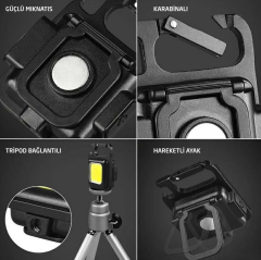 RoxOutdoor Şarjlı 350 LMS Led Fener