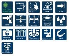 BOSCH GCL 2-50 G Yeşil Lazer Terazi (RM10 aparatlı)
