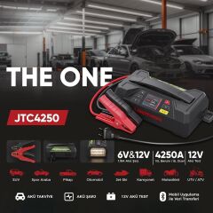 Lokithor JTC4250 12V/220V 4250Amp LiFePO4 Akıllı Akü Test + Akü Takviye + Akü Şarj Cihazı