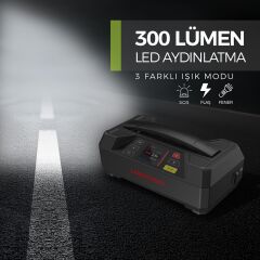 Lokithor JTC4250 12V/220V 4250Amp LiFePO4 Akıllı Akü Test + Akü Takviye + Akü Şarj Cihazı