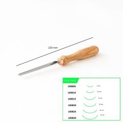 STRYI 100805 Düz Tip Oluklu Ahşap Oyma Iskarpelası 5 mm