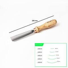 STRYI 100525 Düz Tip Sığ Oluklu Ahşap Oyma Iskarpelası 25 mm