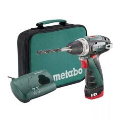 METABO POWERMAXX BS 12 Volt 2,0 Amper Bez Çantalı Tek Akülü Matkap