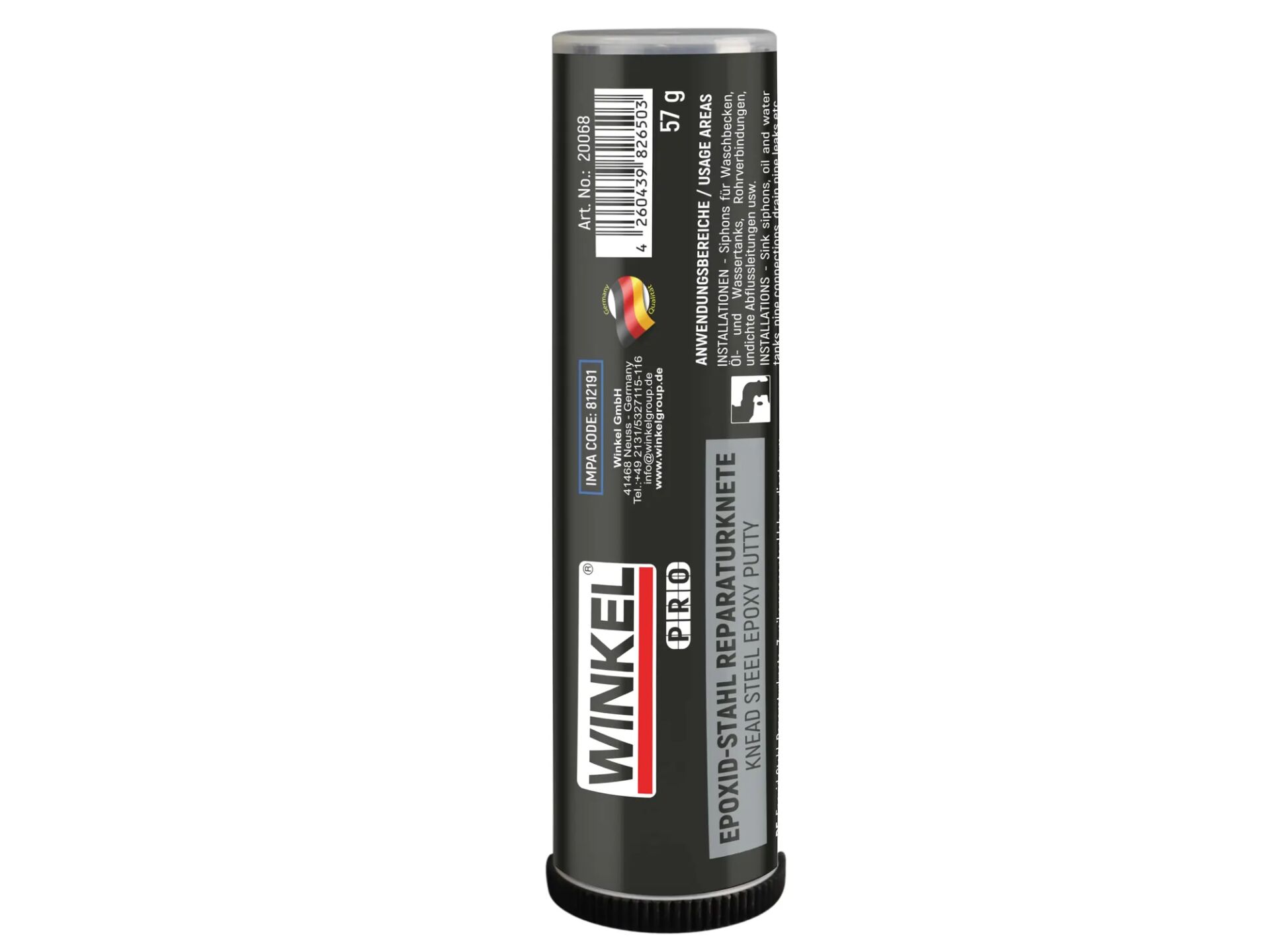 WINKEL 20068 PRO Knead Steel Metal Epoksi Tamir Macunu 57 gr