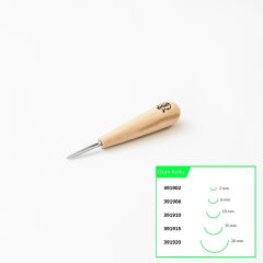 STRYI 391902 Kısa Tip Derin Oluklu Ahşap Oyma Iskarpelası 2 mm