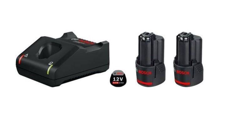 BOSCH Promix 12 Volt Akü Paketi (2 Adet GBA 12V 2.0 Ah + 1 Adet GAL 12V-40)
