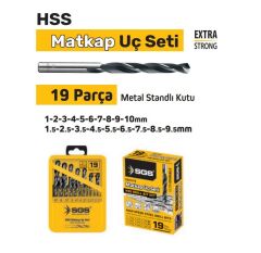 SGS 1419 19 PARÇA HSS MATKAP UCU SETİ