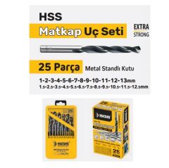 SGS 1420 25 PARÇA HSS MATKAP UCU SETİ