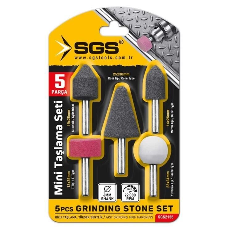 SGS 2155 MİNİ TAŞLAMA SETİ 5 PARÇA