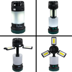 Rox Şarjlı Çok Fonksiyonlu Fanlı Kamp Feneri