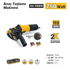 SGS 5111 AVUÇ TAŞLAMA 750 WATT 115 MM DEVİR AYARLI
