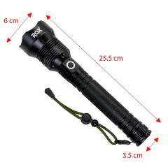 Rox 0212 Şarjlı Led El Feneri 2000 Lümen