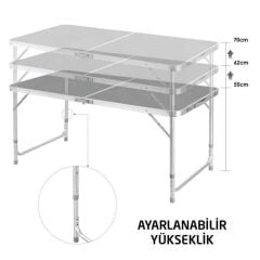 Rox Camping Katlanır Kamp Masası 120cm