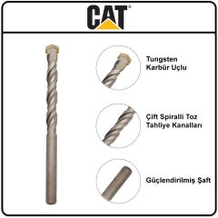 CAT DA04901 8 Parça Tungsten Karbür Beton Matkap Uç Seti