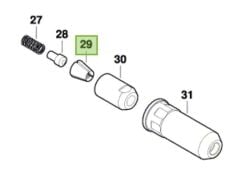 BOSCH Yedek Perçin Tutucu Çene (GRG 18V-16 Perçin Tabancası İçin)