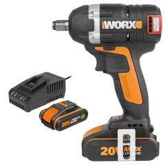 WORX WX279.9CB 20Volt/2.0Ah Li-ion Çift Akülü Şarjlı 300Nm Kömürsüz Profesyonel Somun Sıkma