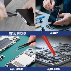 WORKPRO WP200541 32 Parça CR-V Hassas Elektronikçi/Telefoncu Profesyonel Onarım Seti