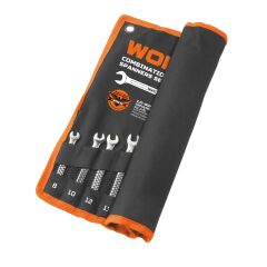 WOKIN 150808 Cr-V Kombine Anahtar Takımı 8-19 mm 8 Parça (Endüstriyel)