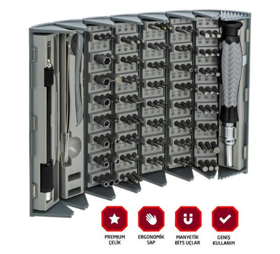 Rox 126 Parça Tornavida Seti