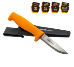 Rox Camping 0320 Bushcraft Eco Paslanmaz Çelik Kamp Bıçağı (Turuncu)