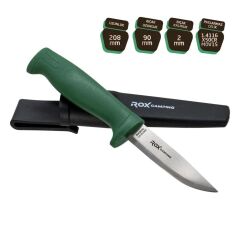 Rox Camping Bushcraft Eco Paslanmaz Çelik Kamp Bıçağı (Yeşil)