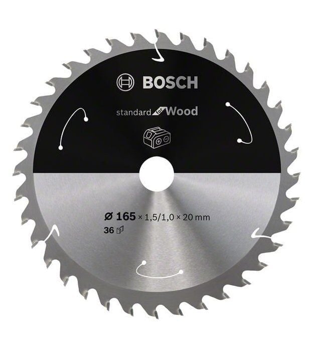 BOSCH 165 x 1,5 x 20 mm 36 Diş Ahşap Elmas Daire Testere Bıçağı