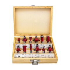 ROX WOOD 12 Parça Ahşap Freze Seti 8mm sap
