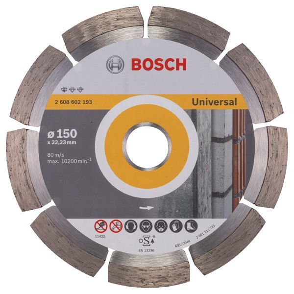 BOSCH Yapı Malzemeleri İçin Elmas Testere 150 mm
